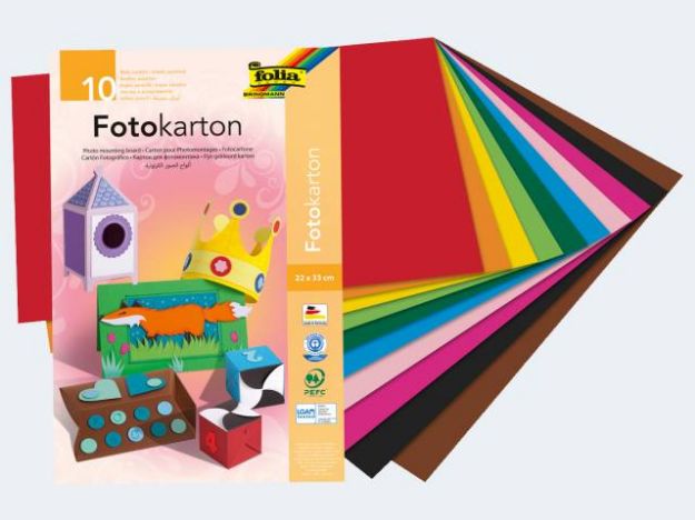 Bild von Fotokarton 22x33 10Bl 300g 10 Fbn  - 606