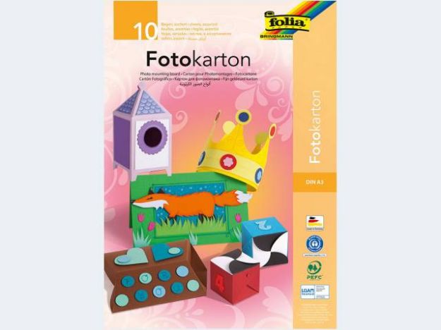 Bild von Fotokartonblock A3 10Bl 300g 10 Fbn - 607