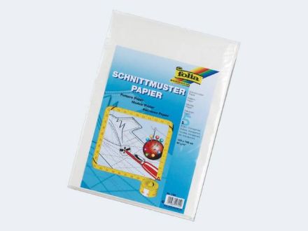 Zeige Details für Schnittmuster Papier 40g 100x150cm 5 Bogen weiss - 790 Bild von Schnittmuster Papier 40g 100x150cm 5 Bogen weiss - 790