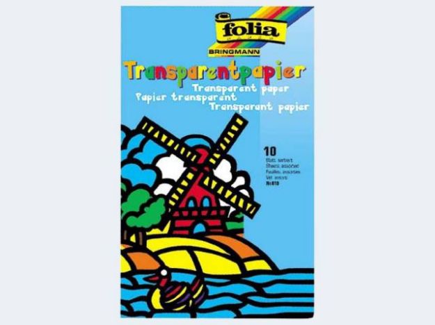 Bild von Transparentpapiermappe 18x29 42g 10Bl  - 810