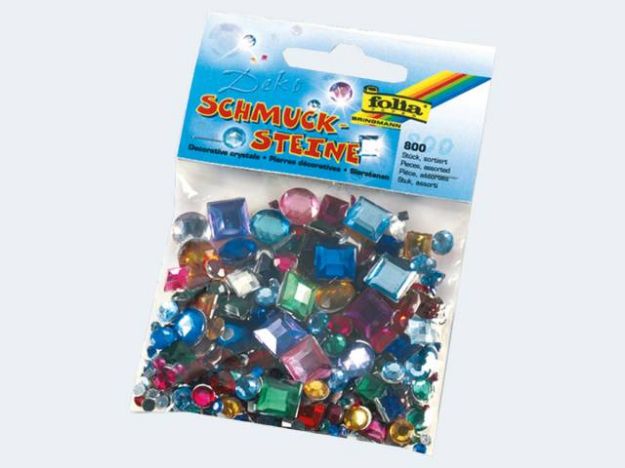 Bild von Schmucksteine 800St  eckig/rund,  - 1240