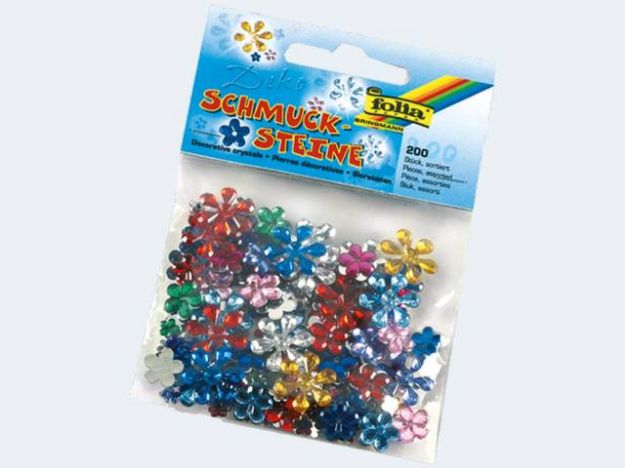 Bild von Schmucksteine 200St Kollektion  Blumen - 1242