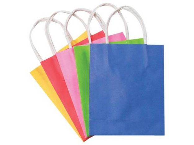 Bild von Papiertüten S 110g 20 Stück 12x15x5 - farbig - 21209