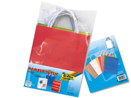 Zeige Details für Papiertüten M 110g 20 Stück 18x21x8 farbig - 21809 Bild von Papiertüten M 110g 20 Stück 18x21x8 farbig - 21809