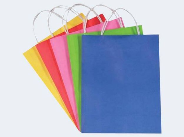 Bild von Papiertüten L 110g 20 Stück 24x31x12 farbig - 22409