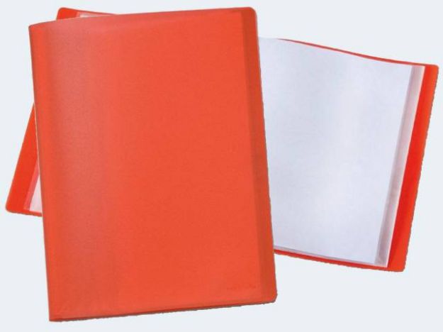 Bild von Sichtbuch A4 mit 20 Hüllen PP Frost rot - 69102