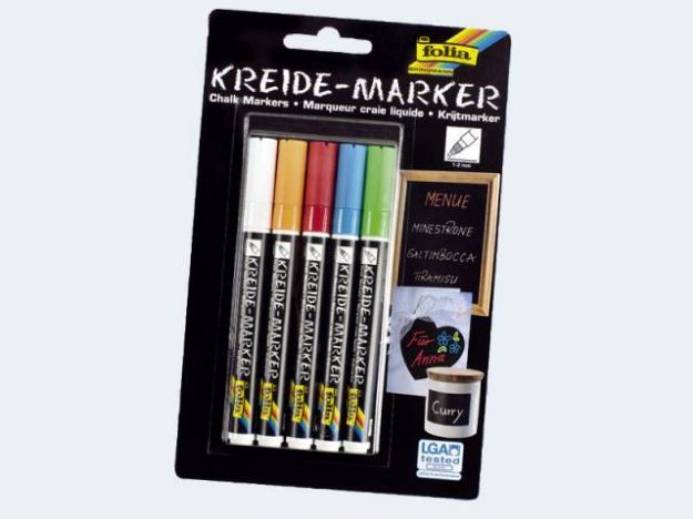Bild von Kreidemarkerset - verschiedene Farben - 390509