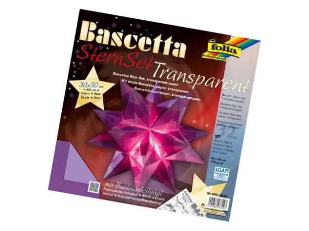 Bild von Bascetta-Stern Set 32Bl 30x30 115g violett - 860/3030