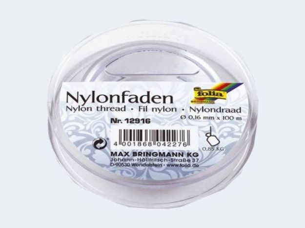 Bild von Nylonfaden 0,16mm/100m auf Spule - 12916