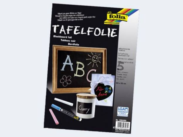 Bild von Tafelfolie 23x33 5 Blatt schwarz sk - 390490