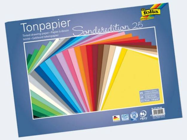 Bild von Tonpapier 25x35 50Bl 130g 50 Fbn in Sonderedition - 6725/5099