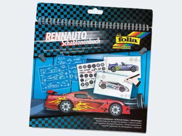 Bild von Schablonenbuch Rennwagen - 41202