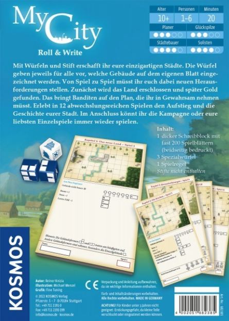 Bild von My City Roll & Write - 682385