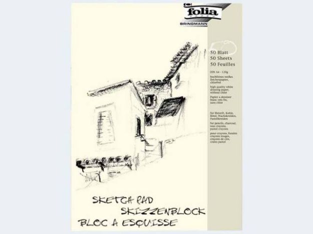 Bild von Skizzenblock A4/50 120g einseitig geleimt - 8304