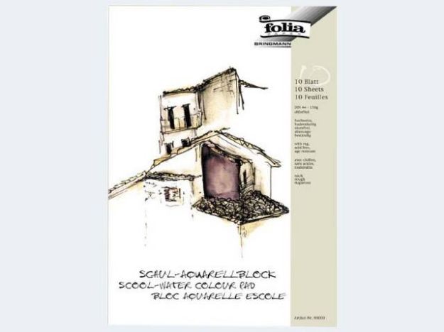 Bild von Aquarellblock A4/10 150gr rauh geleimt - 8354