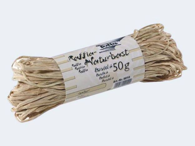 Bild von Naturbast Raffia 50g natur - 9010