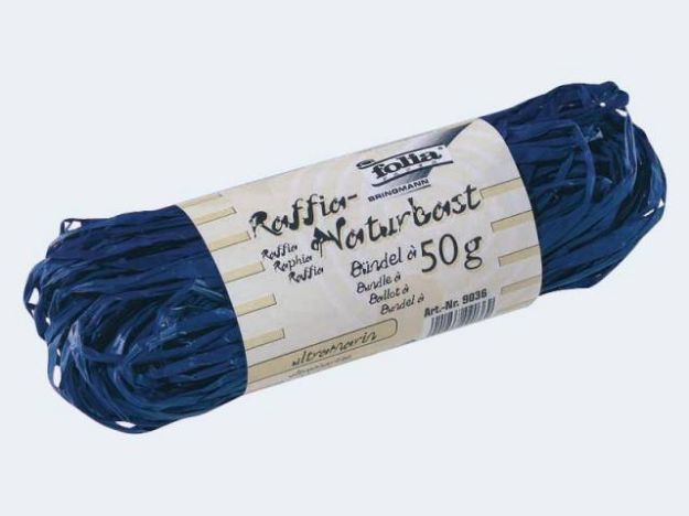 Bild von Naturbast Raffia 50g ultramarin - 9036