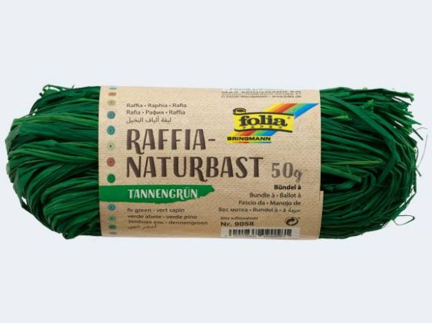 Bild von Naturbast Raffia 50g hellgrün - 9051