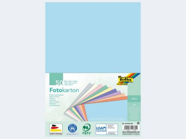 Bild von Fotokarton A4 50Bg 300g pastell -  614/5095
