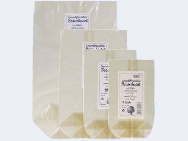 Bild von Zellglas Bodenbeutel 100St 145x235mm - 282/00