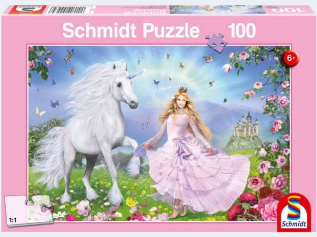 Bild von Puzzle 100T Prinzessin der Einhörner - 55565