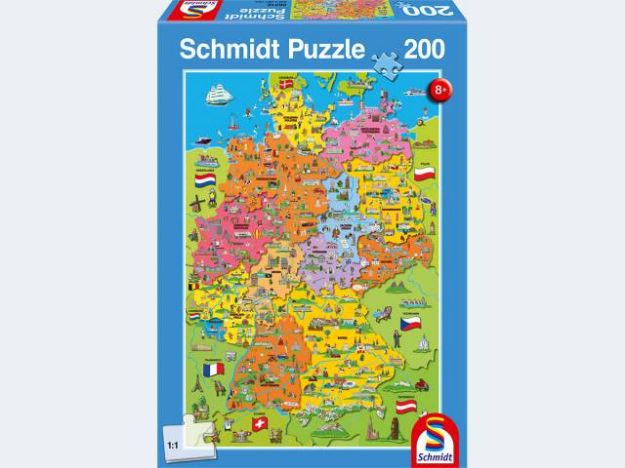 Bild von Puzzle 200T Deutschlandkarte mit Bildern - 56312