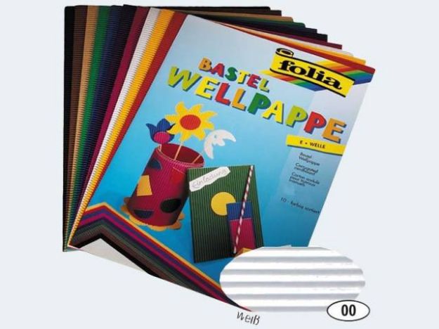 Bild von Wellpappe 50x70 10 Bogen weiss - 741000