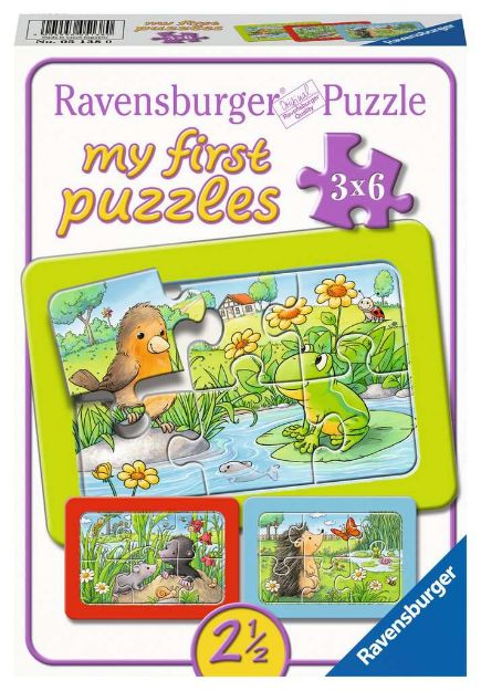 Bild von Rahmenpuzzle 3x6 Kleine Gartentiere - 05138