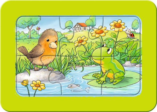 Bild von Rahmenpuzzle 3x6 Kleine Gartentiere - 05138