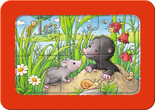 Bild von Rahmenpuzzle 3x6 Kleine Gartentiere - 05138