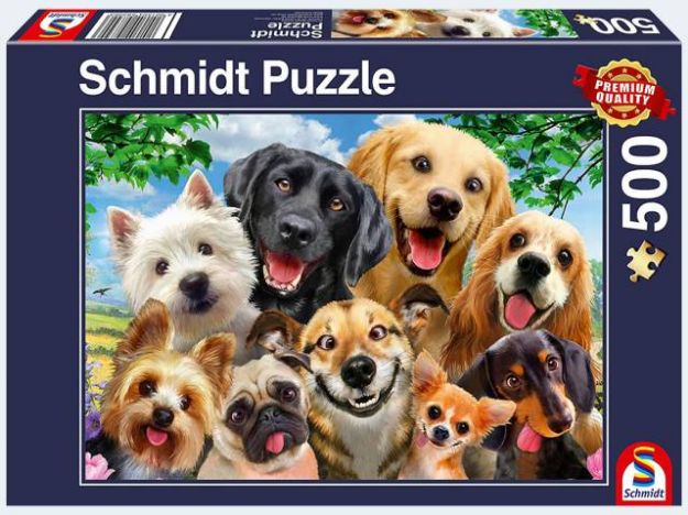 Bild von Puzzle 500T Hunde Selfie - 58390