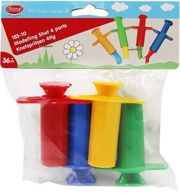 Bild von Gowi Knetwerkzeug 4 Spritzen - 185-10