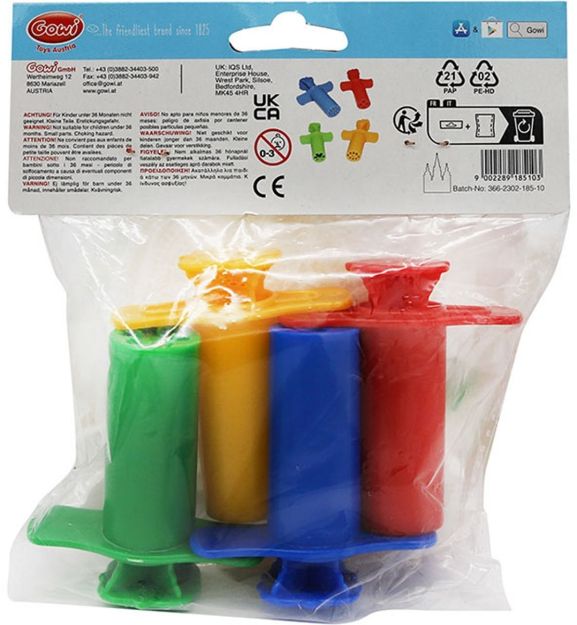 Bild von Gowi Knetwerkzeug 4 Spritzen - 185-10