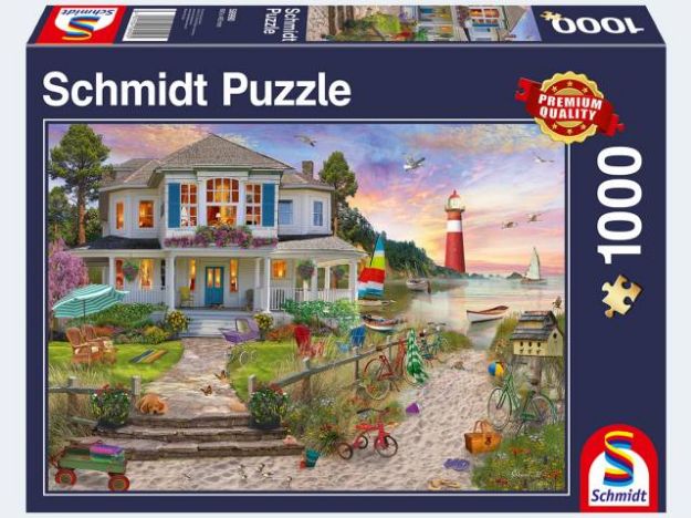 Bild von Puzzle 1000T Strandhaus - 58990