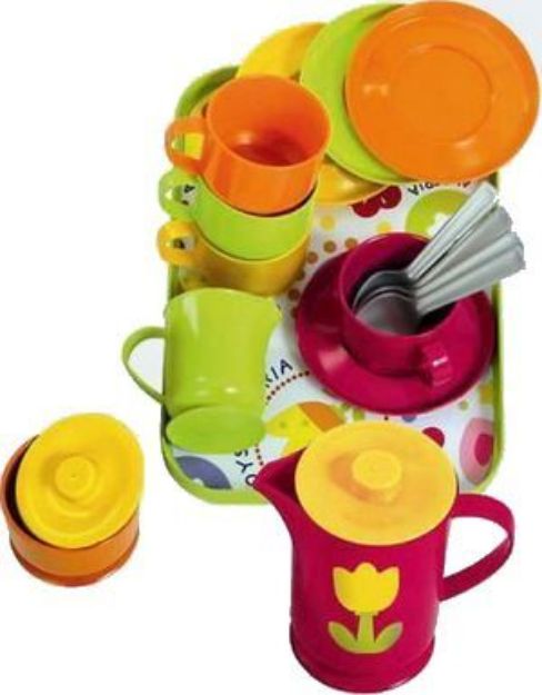 Bild von Gowi Kaffeeservice Paris 18tlg 4 Personen Tablett - 454-16