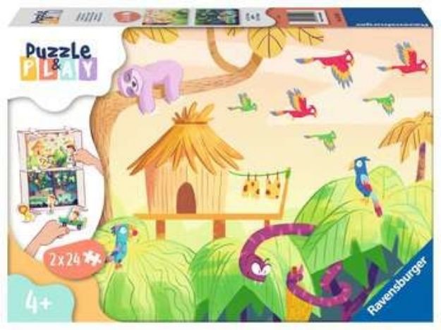 Bild von Puzzle 2x24T Jungle Explorat puzzle&play - 05593