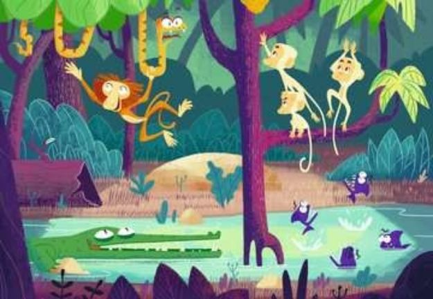 Bild von Puzzle 2x24T Jungle Explorat puzzle&play - 05593