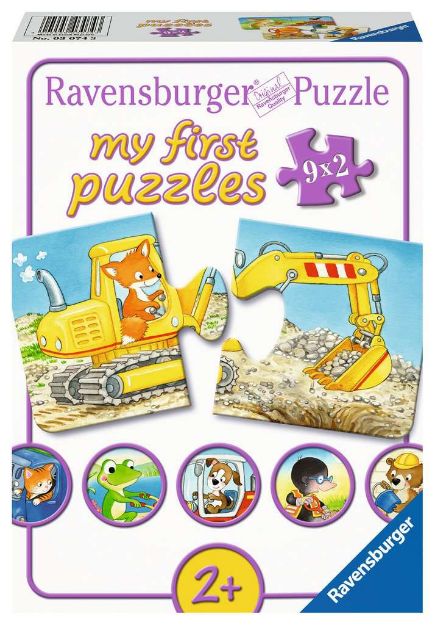 Bild von My first Puzzle Tierische Baustelle 9x2 Teile - 03074