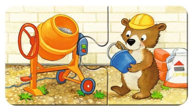 Bild von My first Puzzle Tierische Baustelle 9x2 Teile - 03074