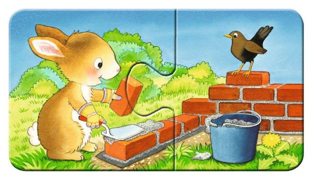Bild von My first Puzzle Tierische Baustelle 9x2 Teile - 03074