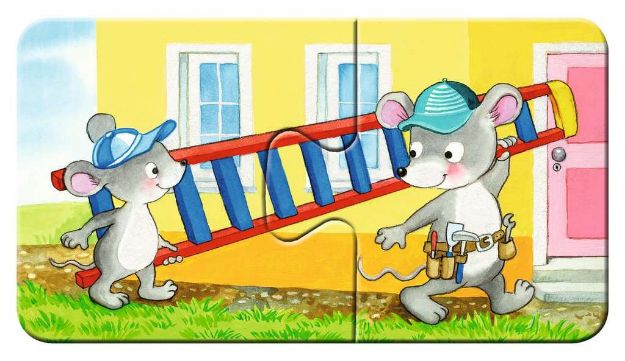 Bild von My first Puzzle Tierische Baustelle 9x2 Teile - 03074