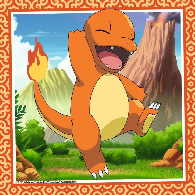 Bild von Puzzle 3x49T Pokemon Glumanda Bisasam Schiggy 5+ - 5586