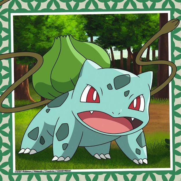 Bild von Puzzle 3x49T Pokemon Glumanda Bisasam Schiggy 5+ - 5586