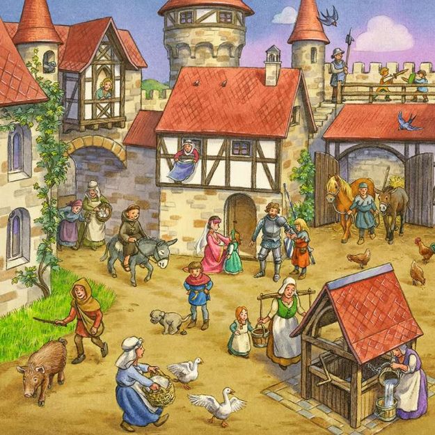 Bild von Puzzle 3x49T Ritterturnier im Mittelalter - 05150