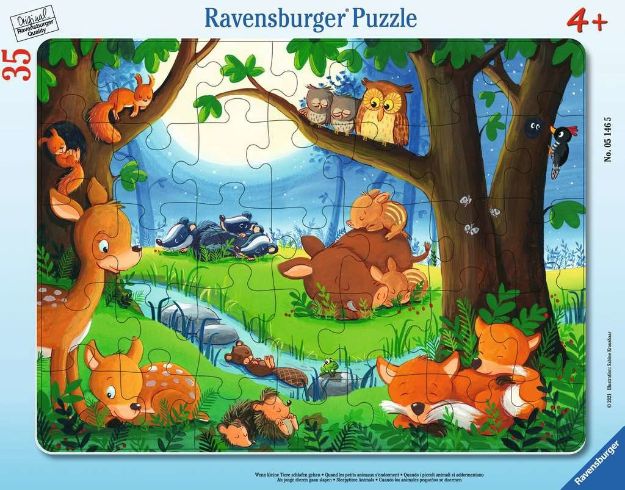 Bild von Rahmenpuzzle 48T Wenn kleine Tiere schlafen gehen - 05146