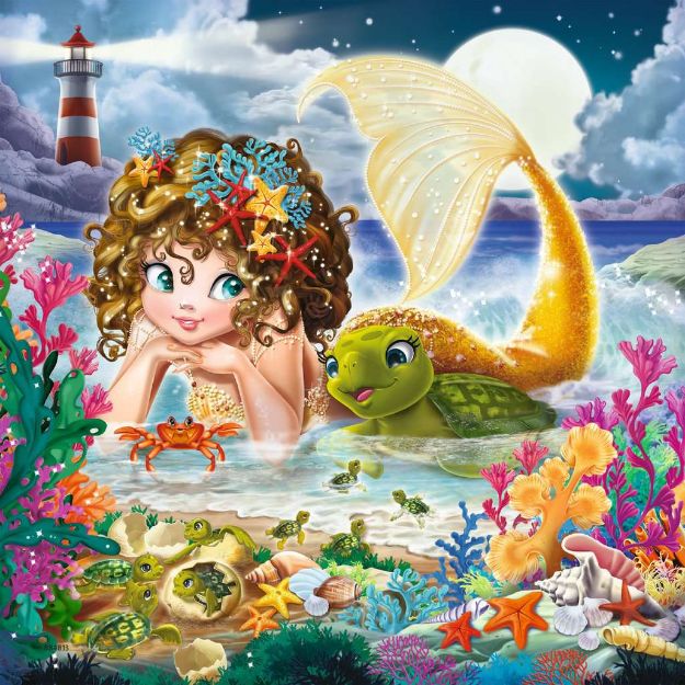 Bild von Puzzle 3x49T Bezaubernde Meerjungfrauen - 08063