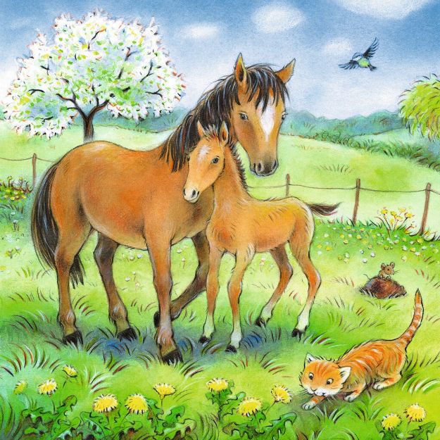 Bild von Puzzle 3x49T Kuschelzeit - 08029