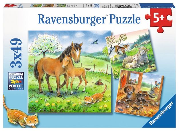 Bild von Puzzle 3x49T Kuschelzeit - 08029