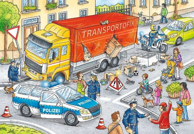 Bild von Puzzle 2x24T Helden im Einsatz - 07814
