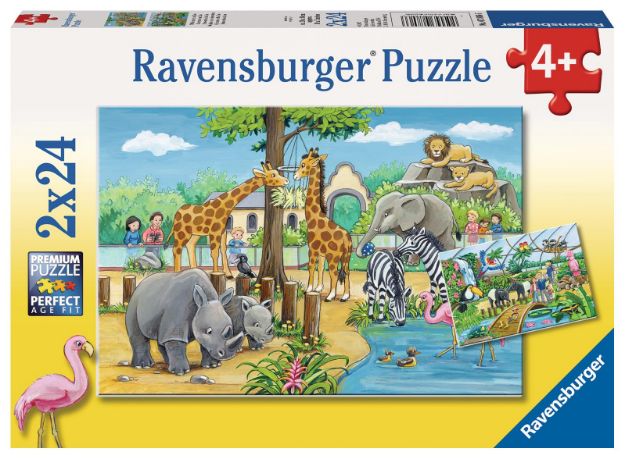 Bild von Puzzle 2x24T Willkommen im Zoo - 07806